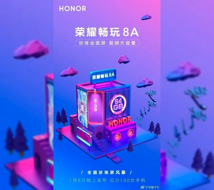 Presentación del Honor 8A