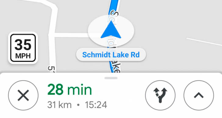 Límite velocidad Google Maps