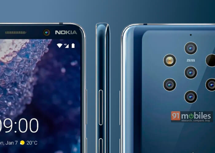 El Nokia 9 PureView con todo detalle. Se filtran sus renders de prensa