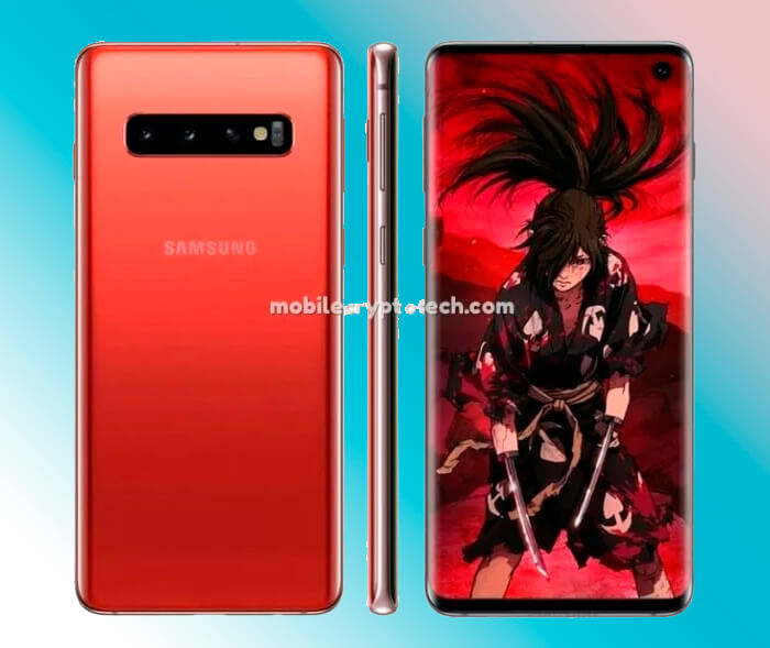 Samsung Galaxy S10 rojo