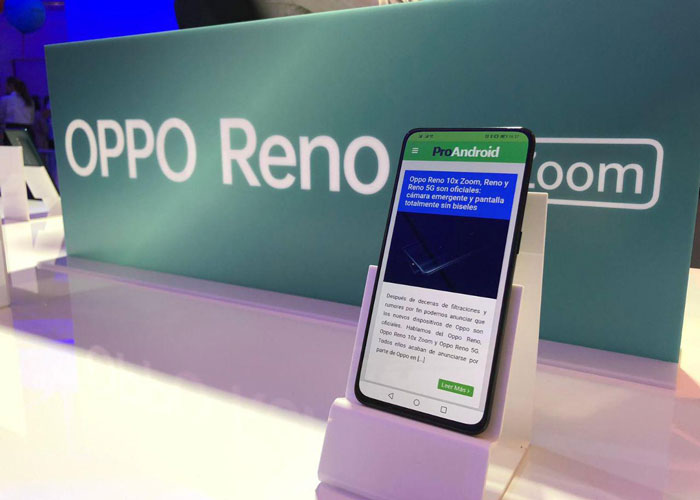 El Oppo Reno 10x Zoom llegará a España el mes que viene