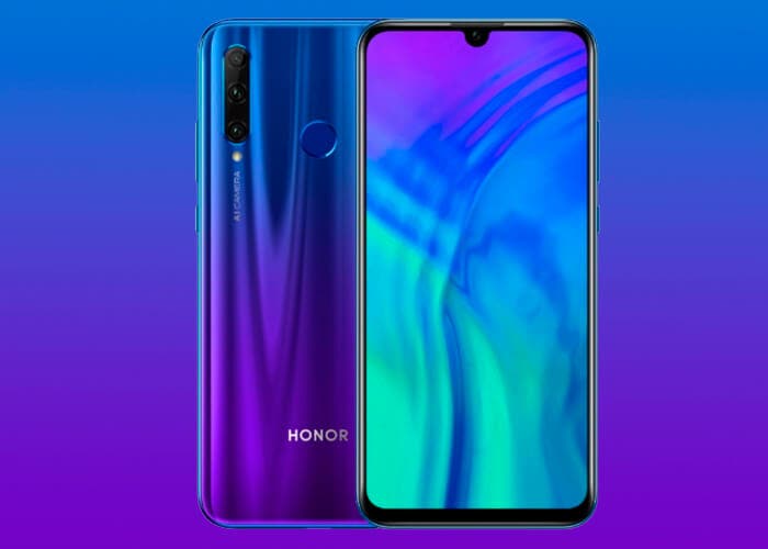 El Honor 20 Lite llega a Europa: un gama media con tres cámaras traseras