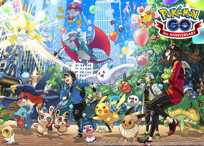 Pokémon GO celebra su tercer aniversario con novedades para todos