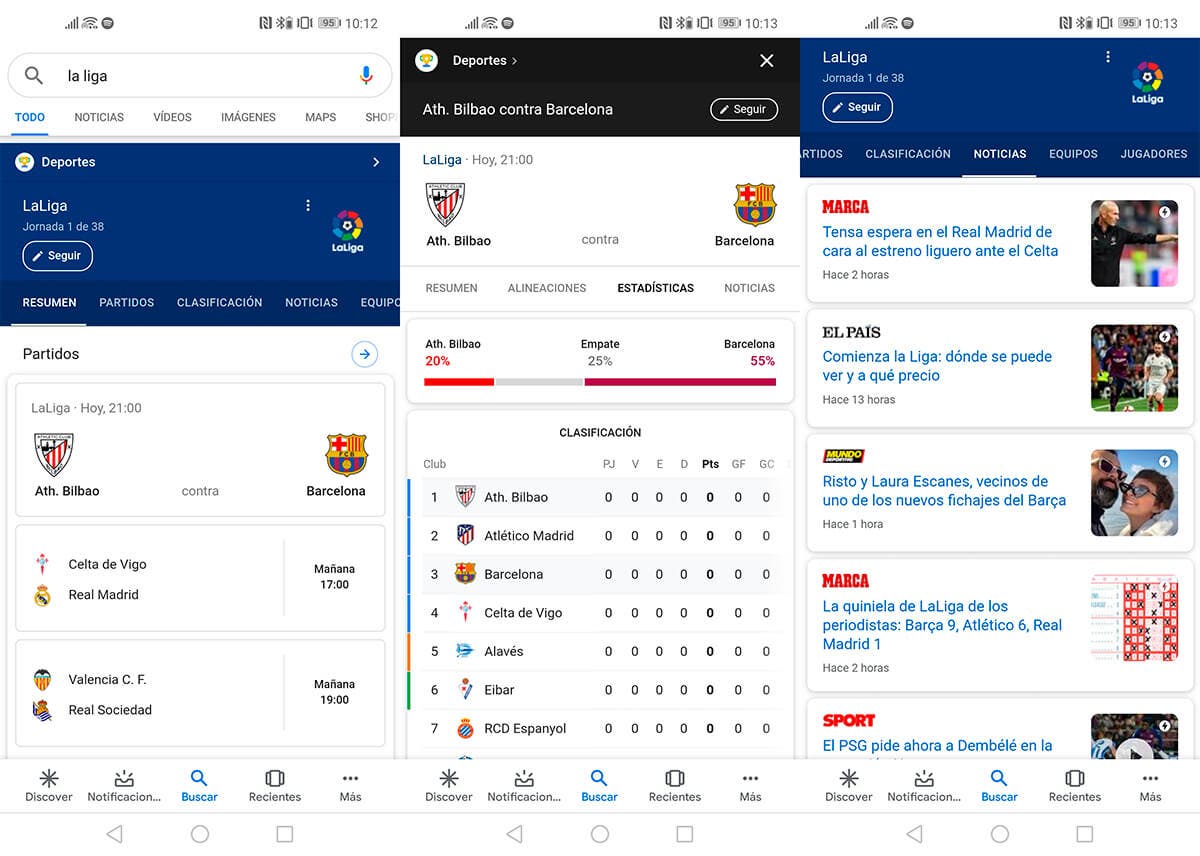 La Liga en Google