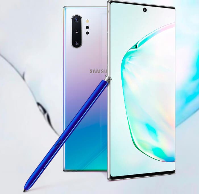 No, el Samsung Galaxy Note 10 no es de acero inoxidable