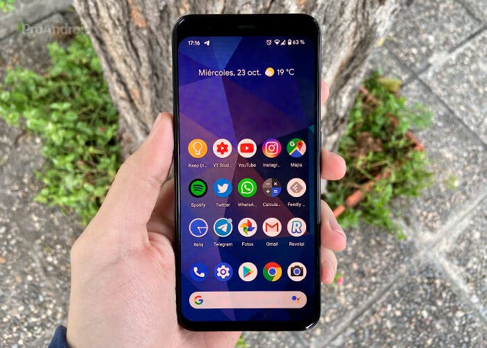 Pantalla Google Pixel 4