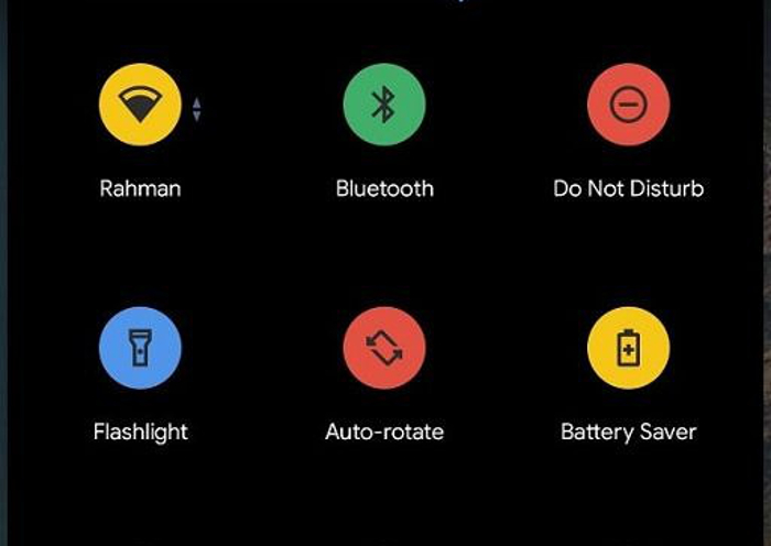 Android 11 permite personalizar el color de los ajustes rápidos: así se ve