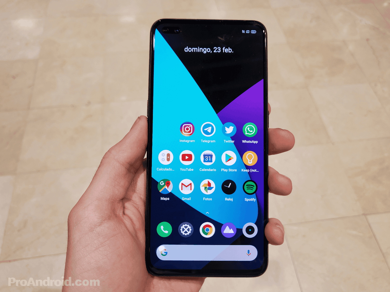 realme X50 Pro 5G display