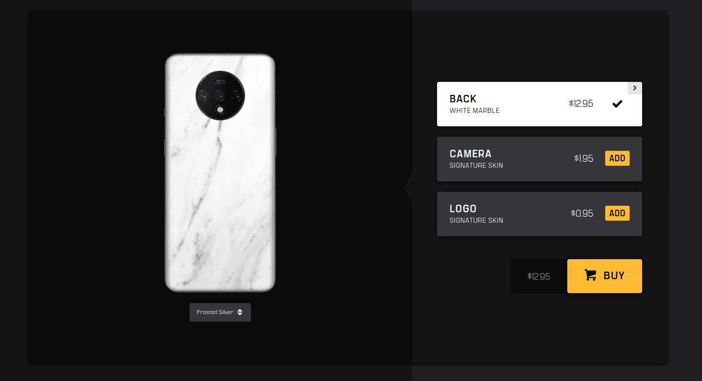 dbrand OnePlus 7T mármol