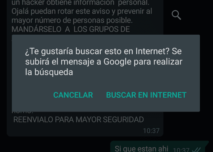 Probamos la función de WhatsApp para desmentir bulos