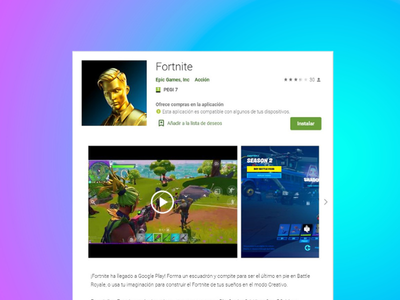 Fortnite llega a Google Play de forma oficial