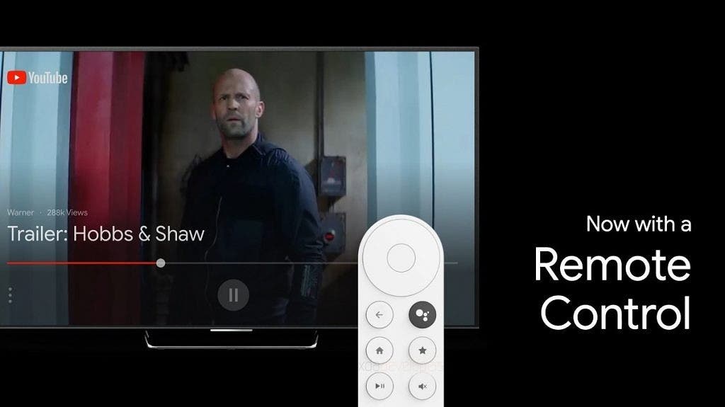 This is the new Google Chromecast with Android TV and remote control that everyone asked for