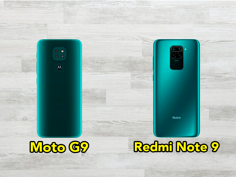 Motorola Moto G9 vs Redmi Note 9: comparativa de características
