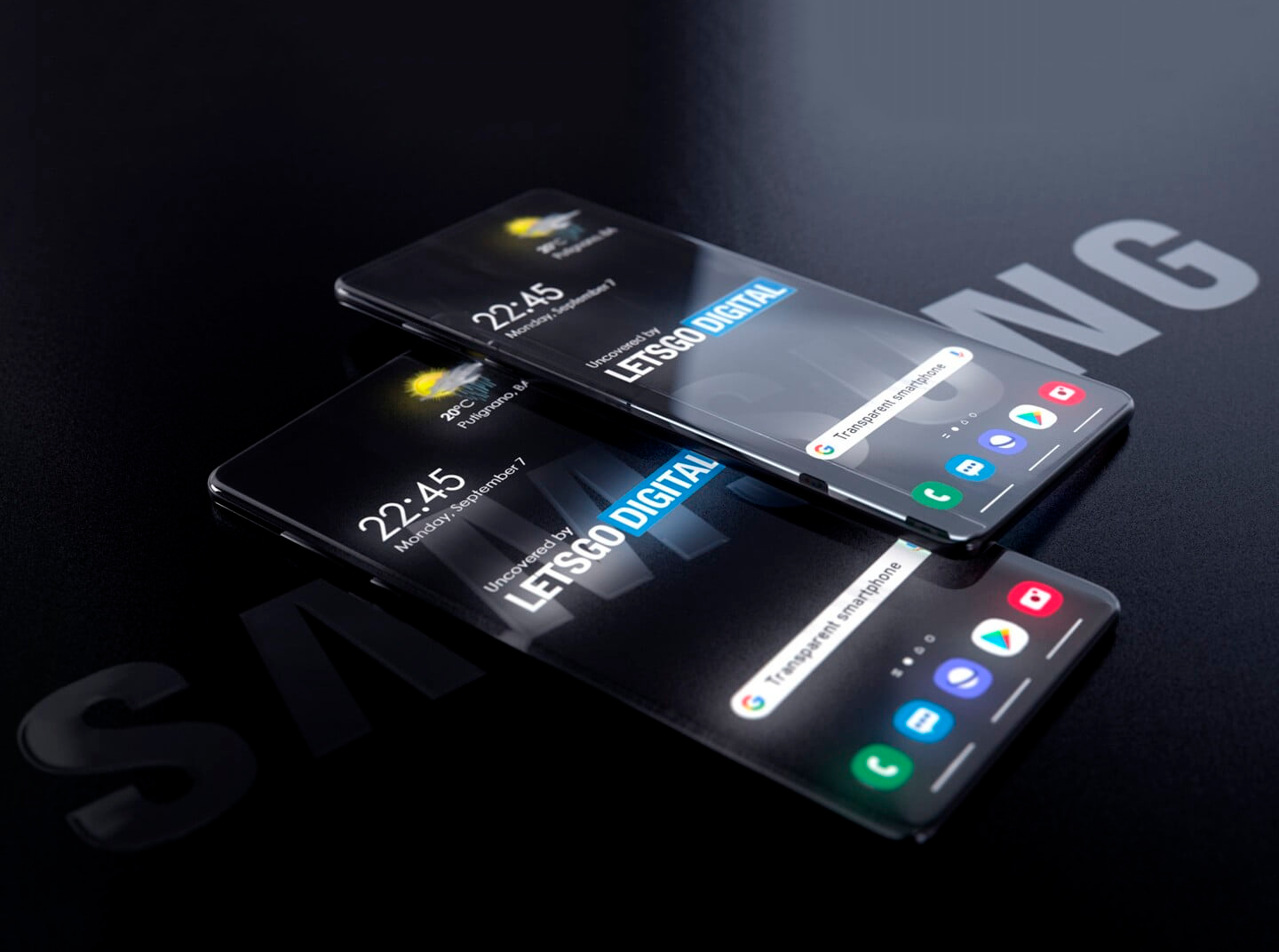 Samsung podría lanzar un móvil con pantalla transparente en 2021