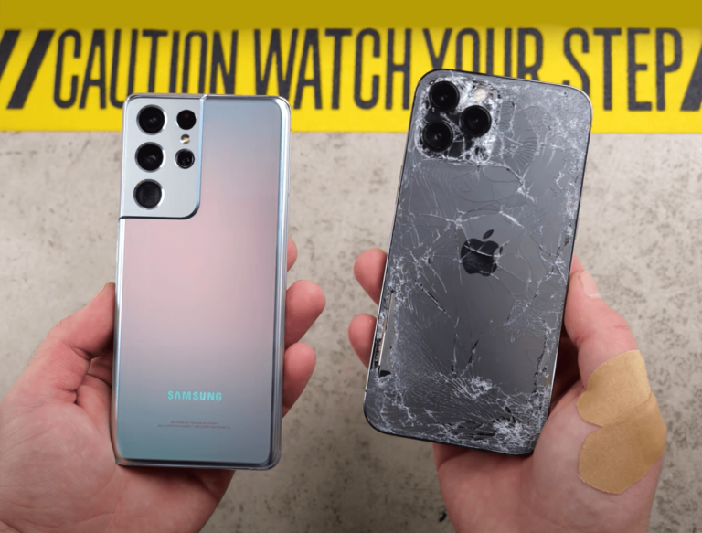 El iPhone 12 Pro Max supera al Samsung Galaxy S21 Ultra en este test de caídas