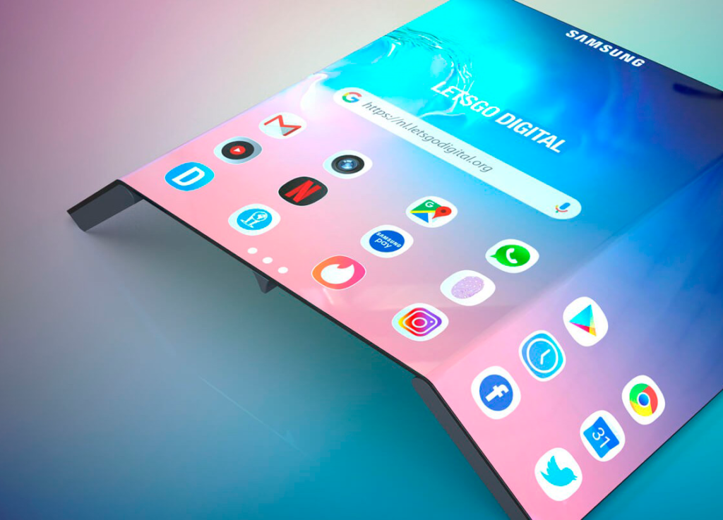 Este móvil de Samsung tiene tres pantallas y un S-Pen magnético