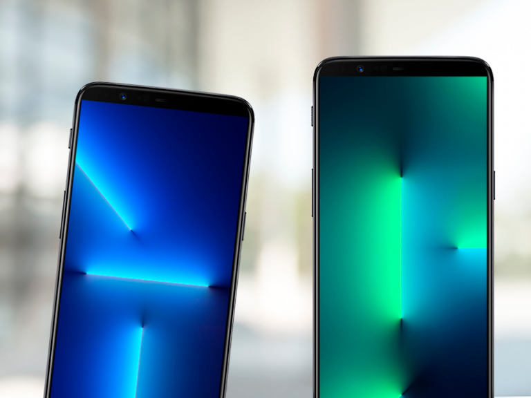 Viste tu móvil de iPhone 13 con todos los fondos de pantalla oficiales