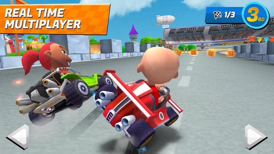 saiu BOOM KARTS incrível game se corrida estilo Mario kart ,na play store 