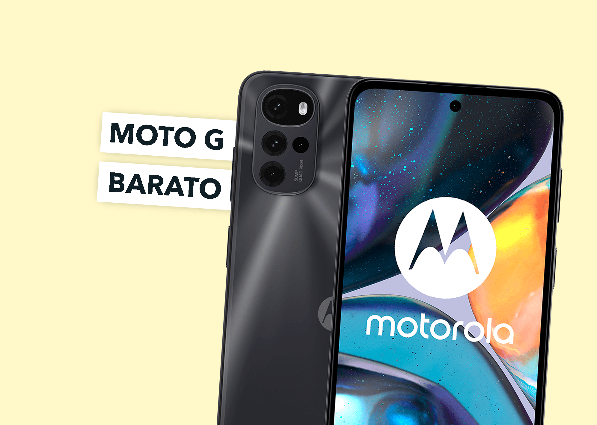¡Filtrado el Motorola Moto G22! Diseño con 4 cámaras y marcos planos