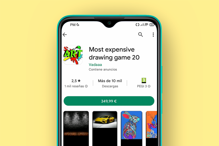 Esta Aplicación Android cuesta 349,99 dólares y tiene más de 10.000 descargas