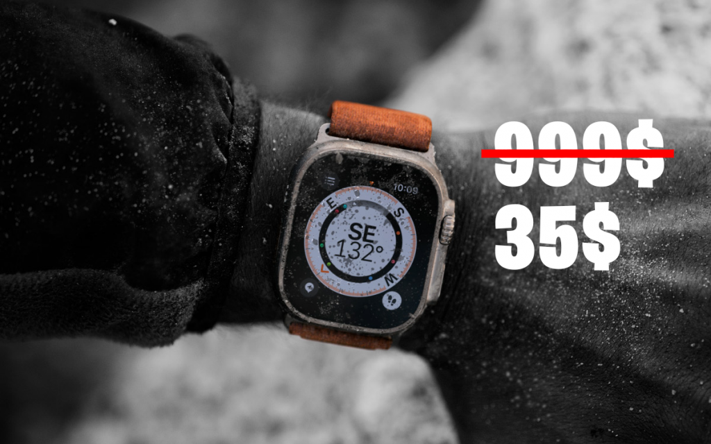 De 999$ a 35$: así es la copia del Apple Watch Ultra que imita su diseño exacto