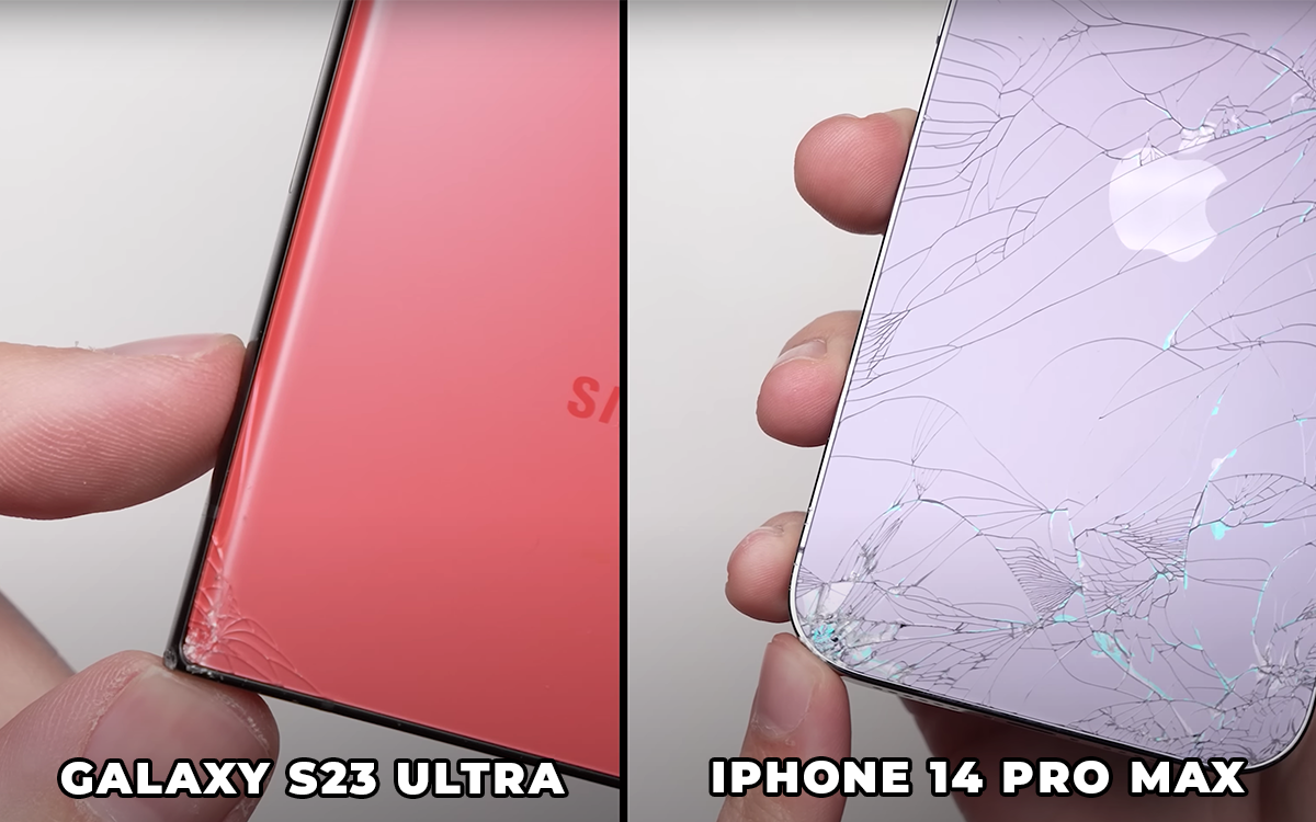 El Galaxy S23 Ultra es mejor que el iPhone 14 Pro según este vídeo que destroza sus pantallas