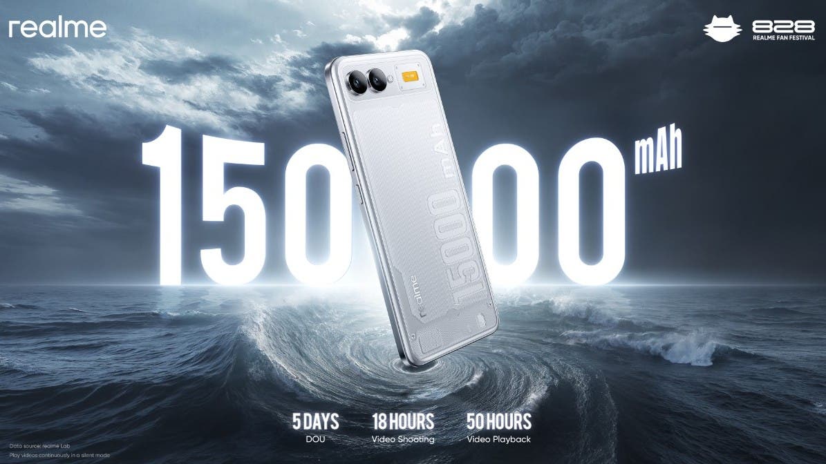 Realme móvil con batería de 15.000 mAh presentado en 2025