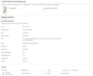 El Honor Magic 8 Lite se filtra en la Google Play Console, lo que esperamos 