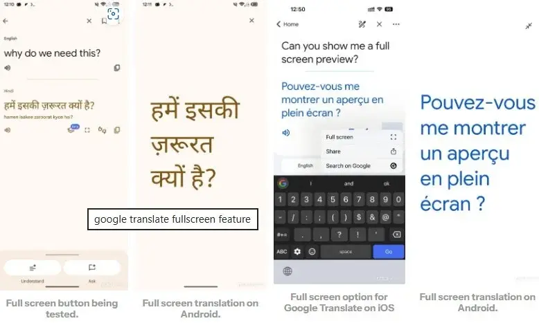 Funcionalidades con una integración más completa en Google Translate