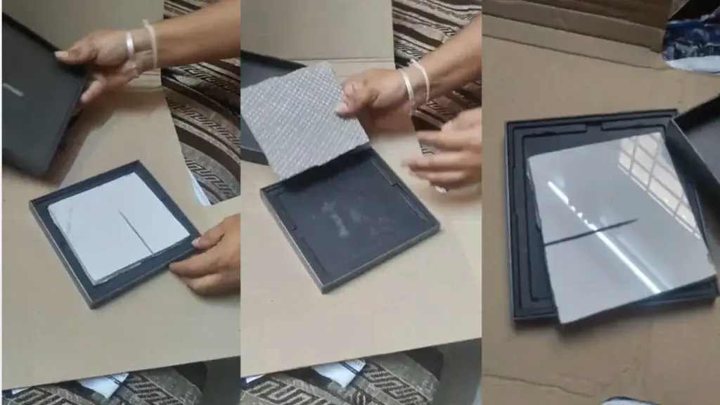 Un usuario compró el Galaxy Z Fold 7 en Amazon y le llegó una baldosa: los detalles de un terrible unboxing
