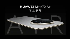 Huawei presenta al Mate 70 Air: móvil ultradelgado con 6.500 mAh de batería