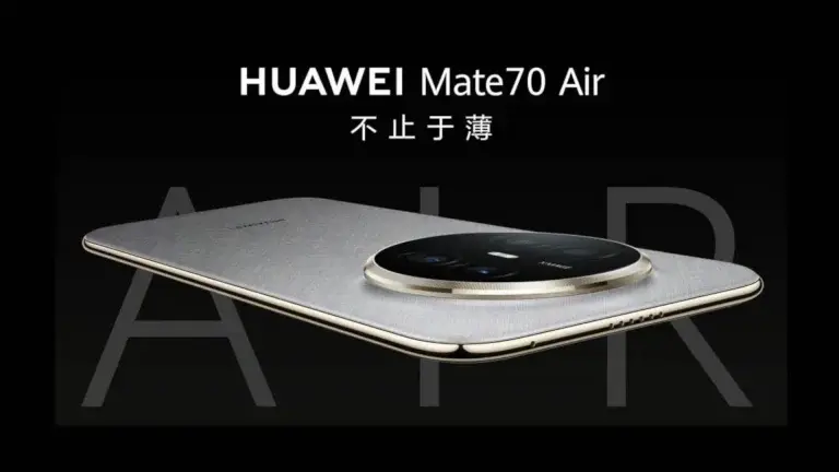 Huawei presenta al Mate 70 Air: móvil ultradelgado con 6.500 mAh de batería