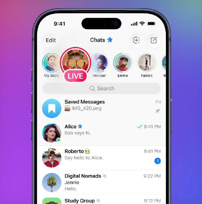 Los directos en las historias de Telegram se vuelven una realidad para los creadores de contenido