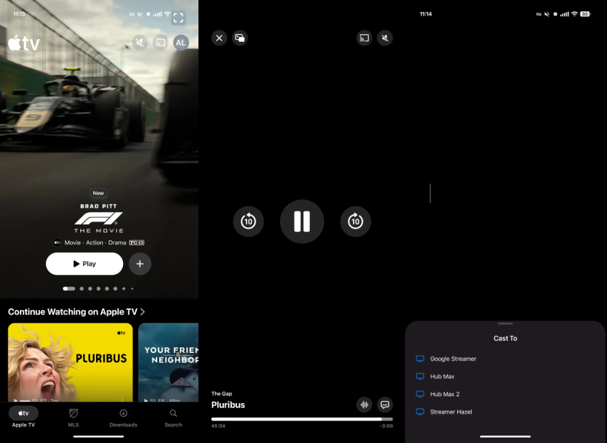 Funcionamiento de las novedades de Apple TV con Google Cast
