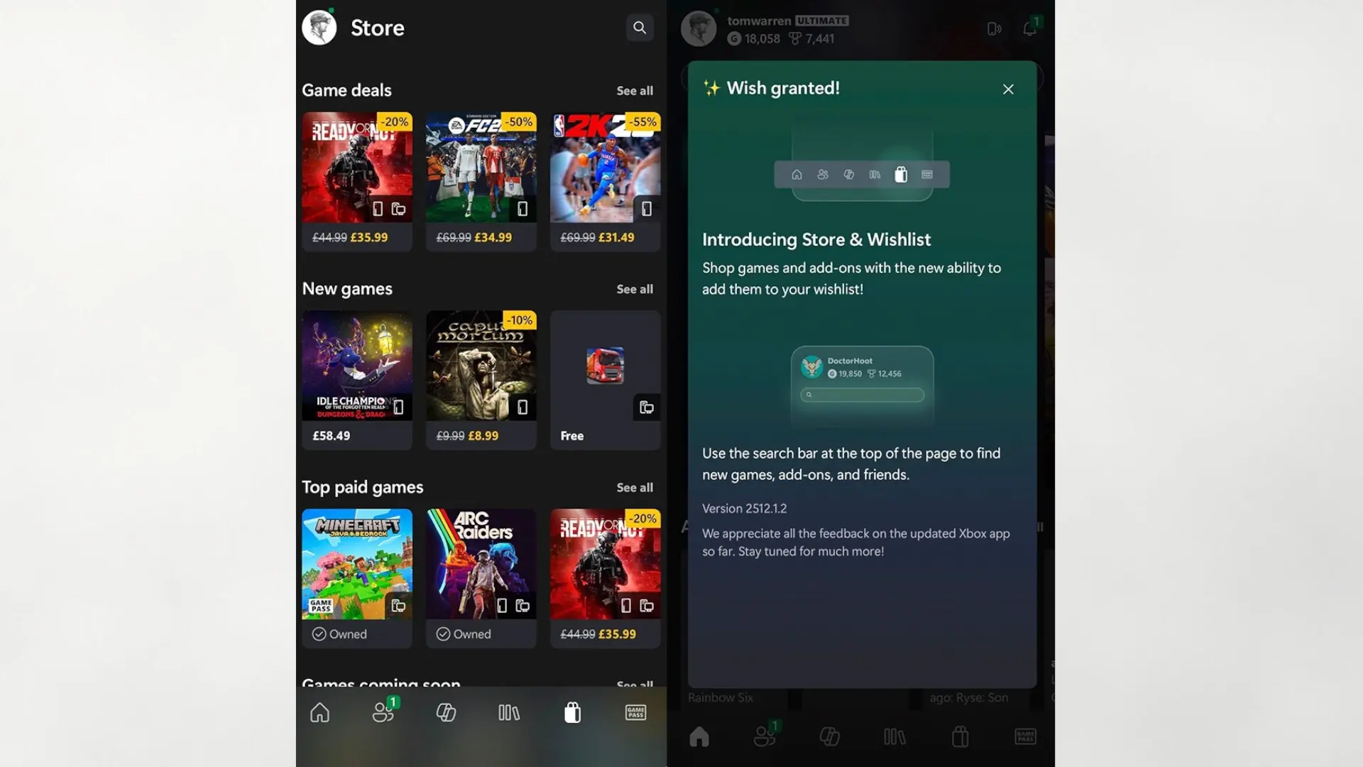 Detalles claves sobre la nueva tienda de la App de Xbox