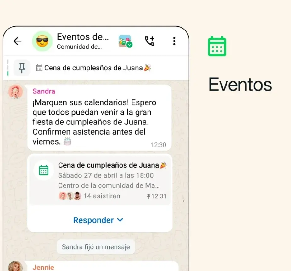 Novedades en los grupos de Whatsapp