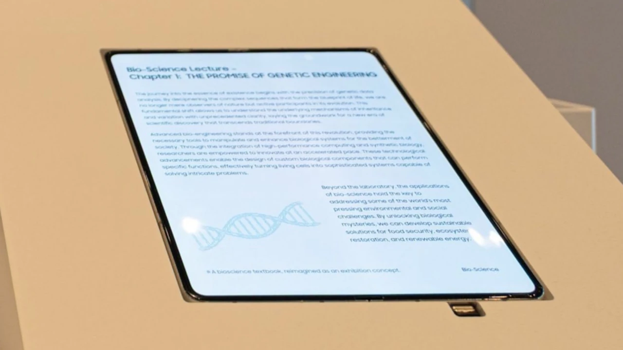 Samsung presenta su pantalla plegable sin pliegues