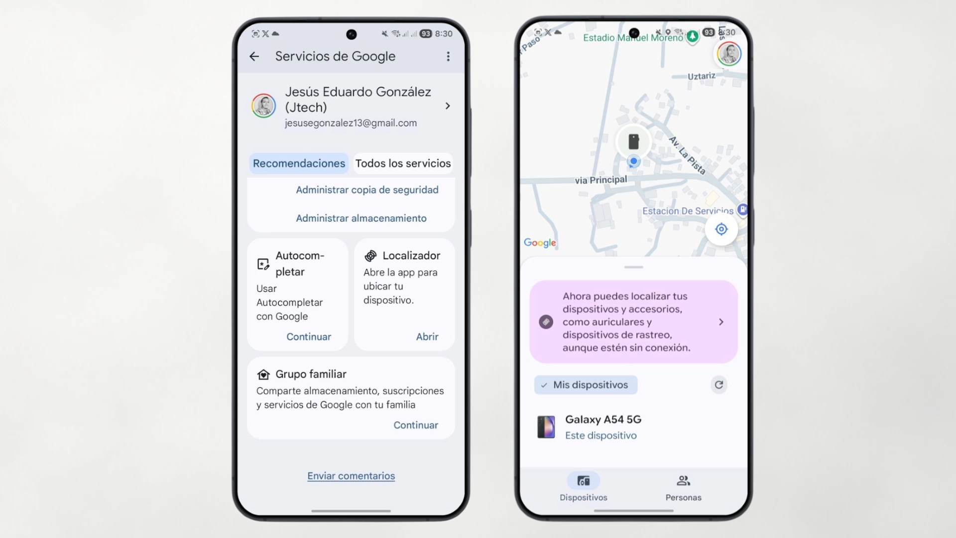 Encontrar tu dispositivo debe estar siempre activado para asi poder acceder el movil en todo momento