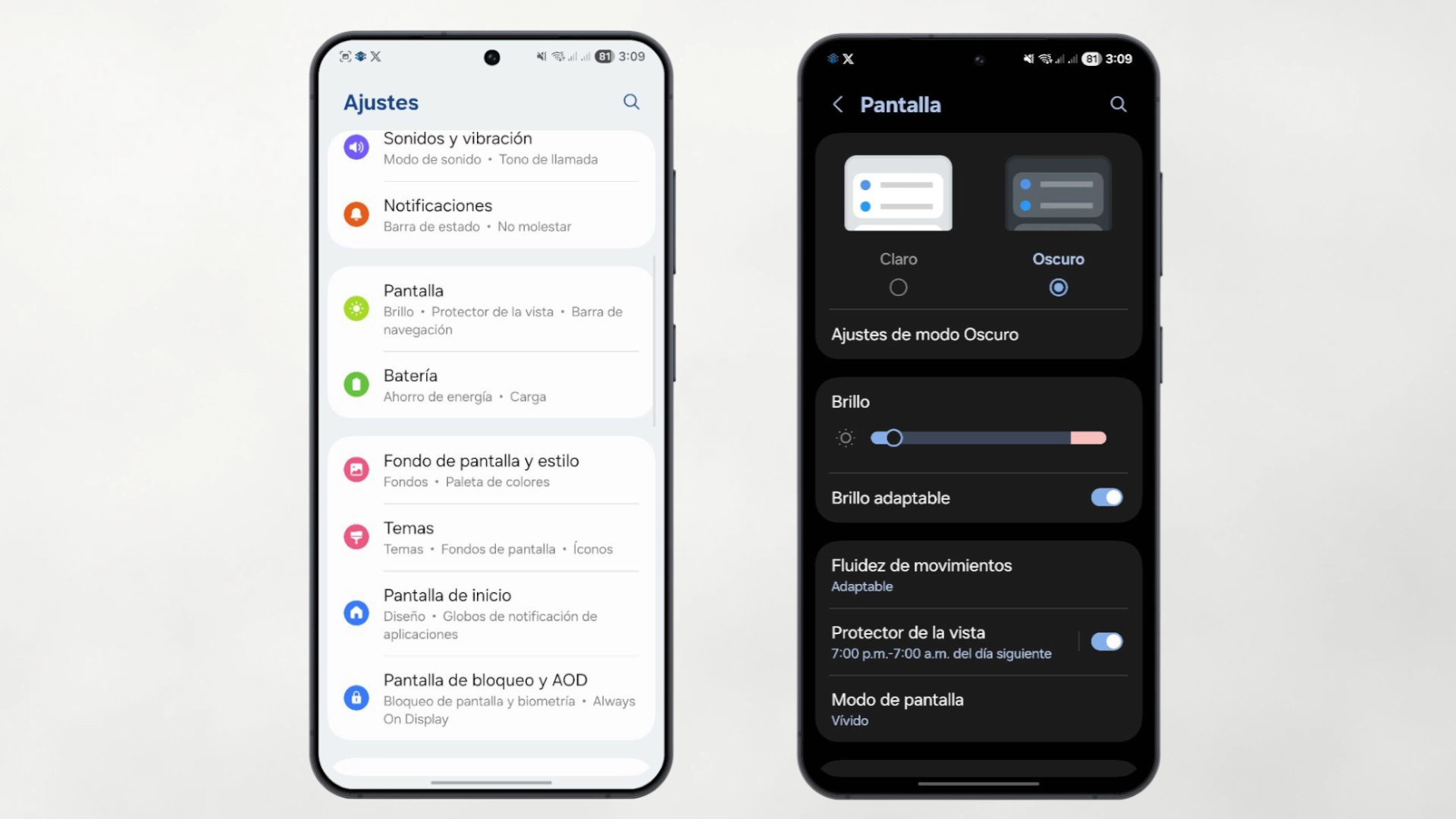 El Modo oscuro apaga los pixeles para asi mantener el ahorro energético siempre presente 