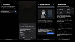 One UI 8.5 traerá audio avanzado: grabación en dispositivos Bluetooth de alta calidad