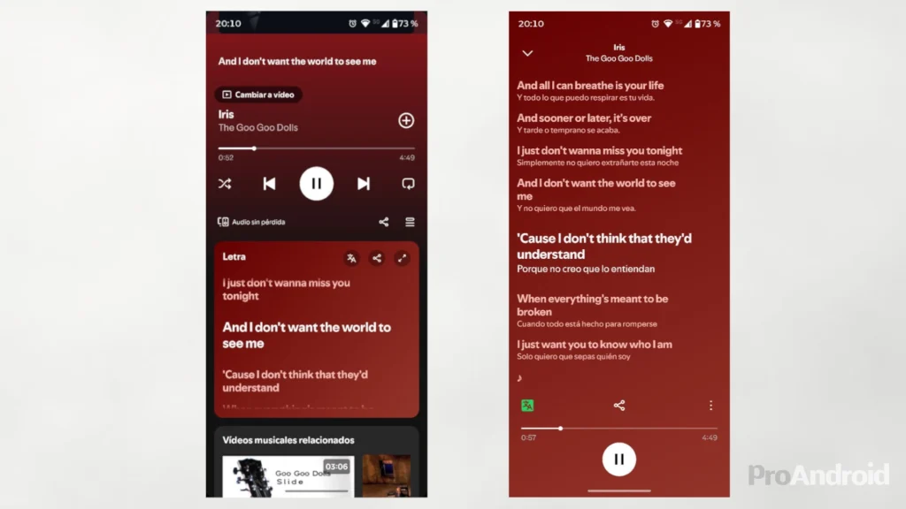 Así es la esperada actualización de Spotify: traducción de letras, nuevo diseño y más