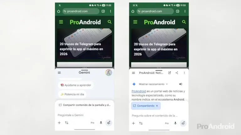 La función de pantalla dividida de Gemini ya está llegando a los móviles Android