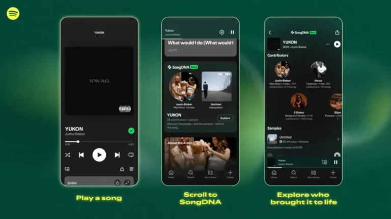 Spotify lanza SongDNA: la función que permite explorar colaboraciones y versiones de cualquier canción