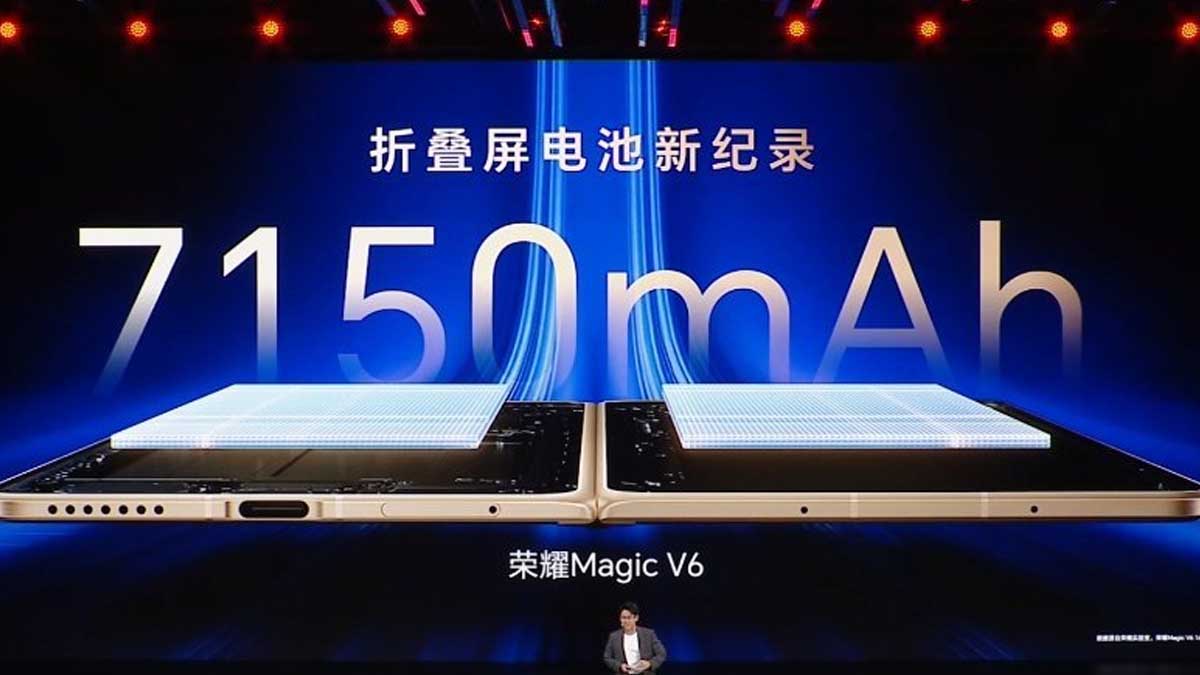 Batería del nuevo Honor Magic V6, es enorme