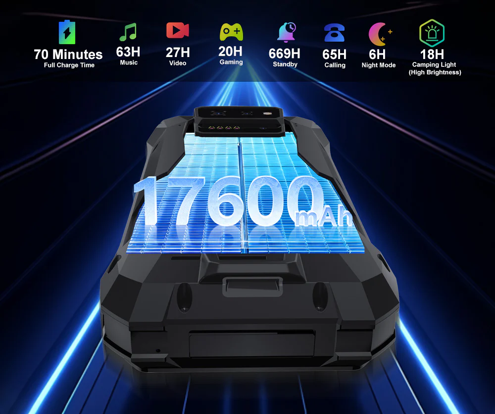 El Tank X de 8849 resalta por su enorme batería 