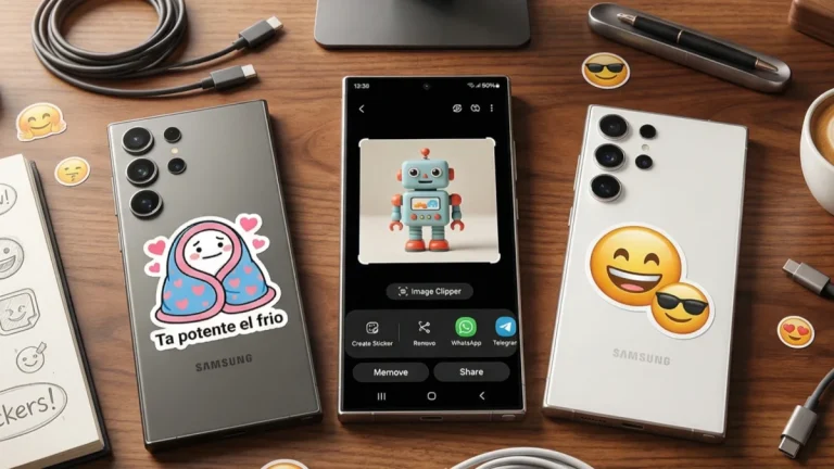 Cómo crear stickers para WhatsApp y Telegram desde tu móvil Samsung sin instalar aplicaciones extra