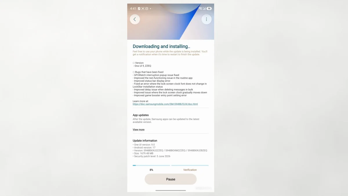 Beta de One UI 9 para los Galaxy S26
