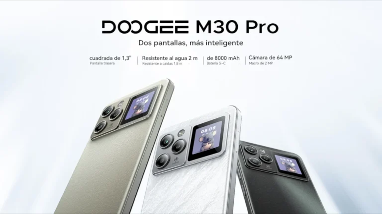 El smartphone indestructible que añade una pantalla posterior: todo sobre el Doogee M30 Pro