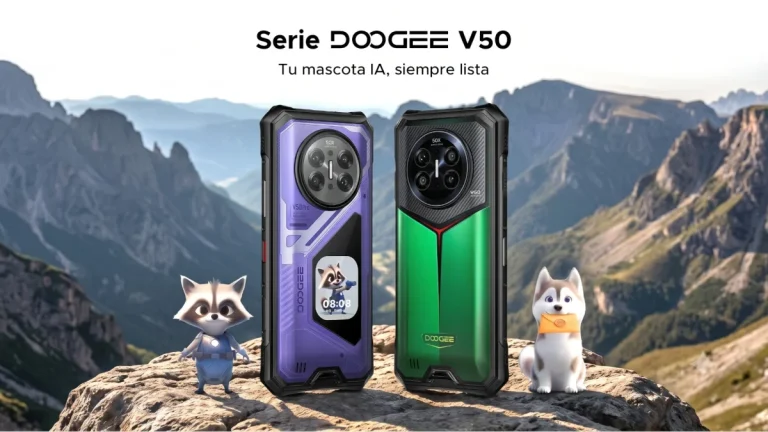 DOOGEE V50 y V50 Pro: rugerizados con mascota de IA y auriculares de conducción ósea para completar la aventura